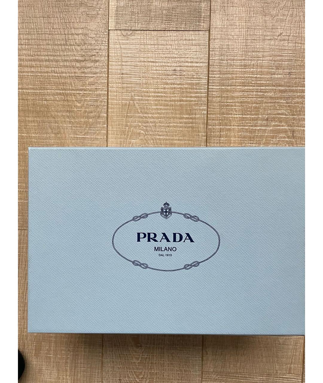 PRADA Черные нубуковые туфли, фото 5