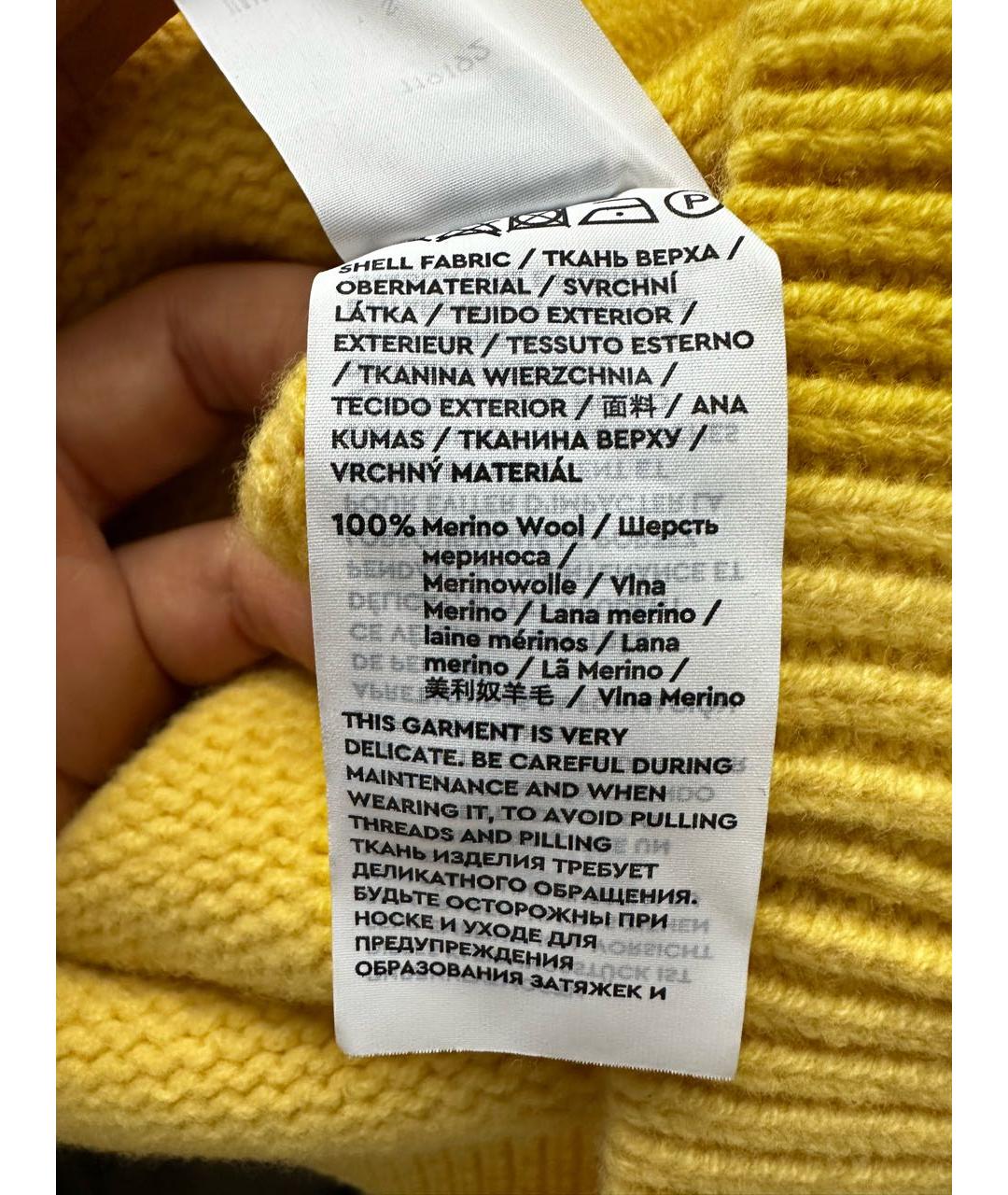 12 STOREEZ Желтый шерстяной джемпер / свитер, фото 4