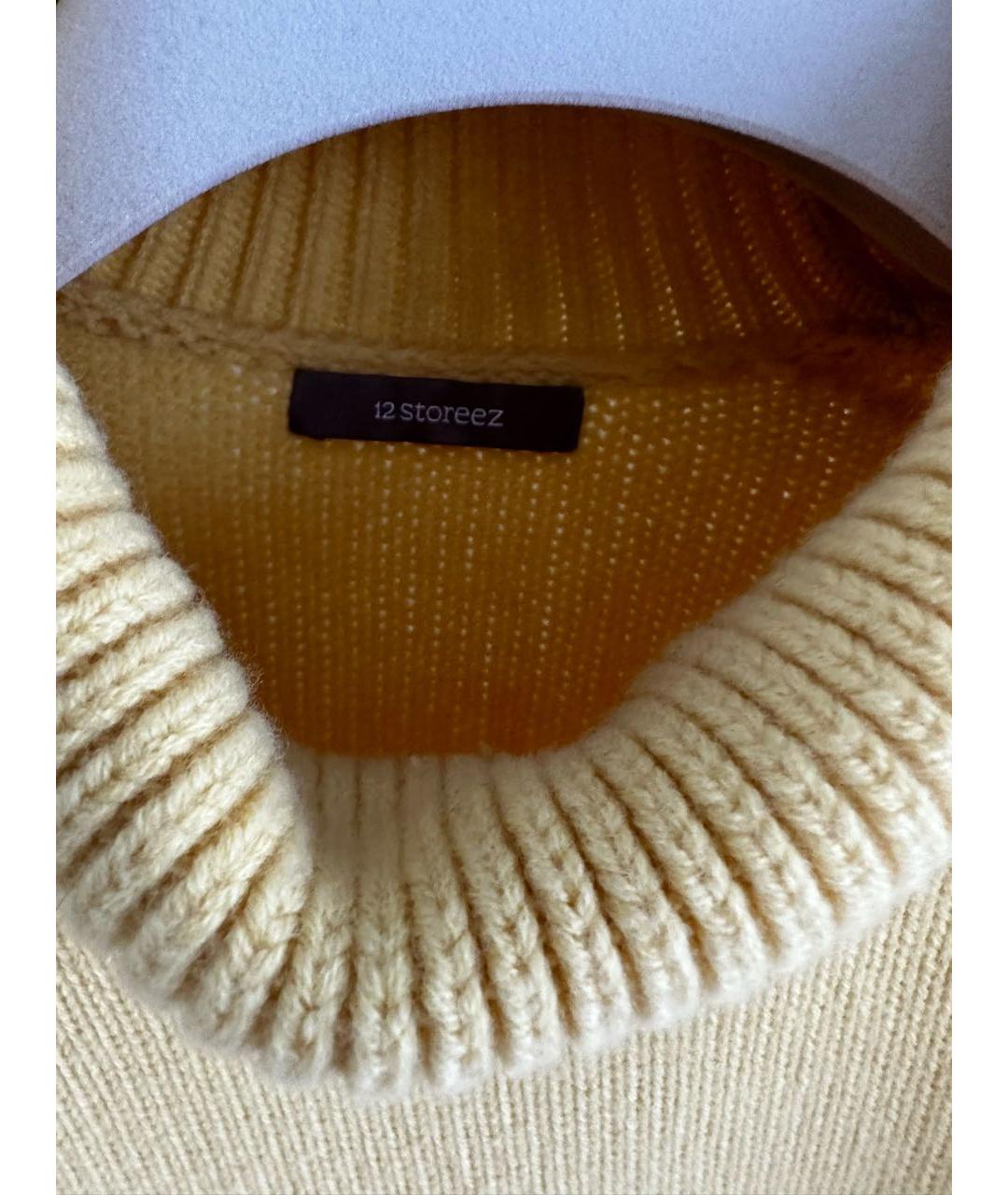 12 STOREEZ Желтый шерстяной джемпер / свитер, фото 3