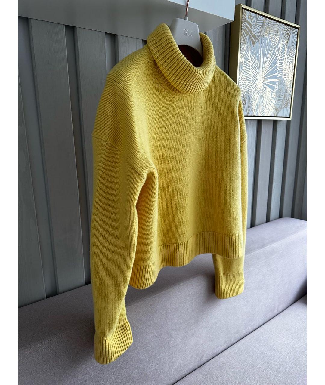 12 STOREEZ Желтый шерстяной джемпер / свитер, фото 5