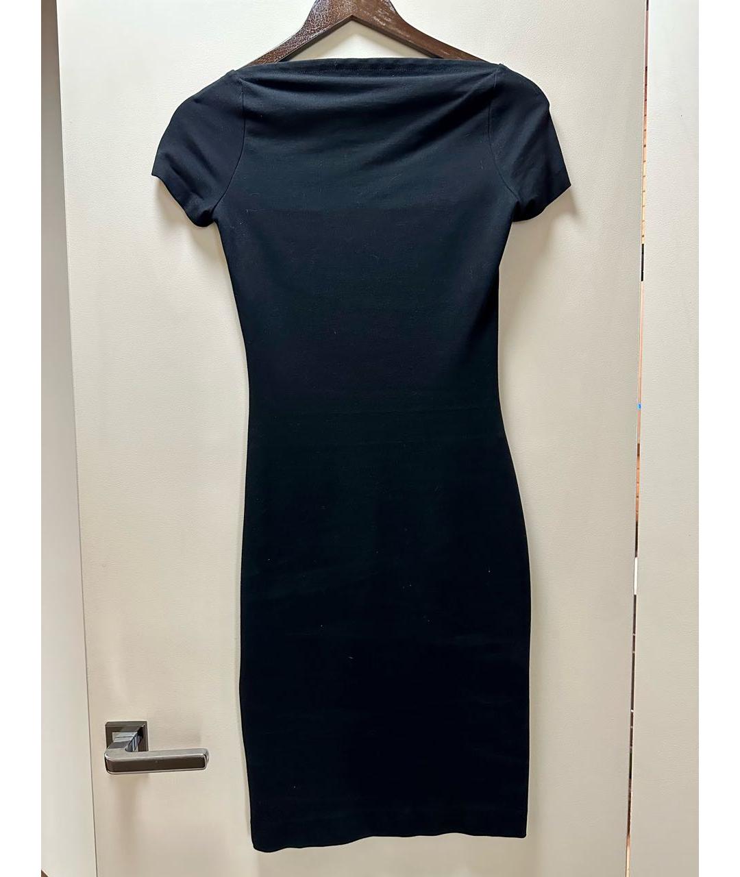 DSQUARED2 Черное вискозное коктейльное платье, фото 2