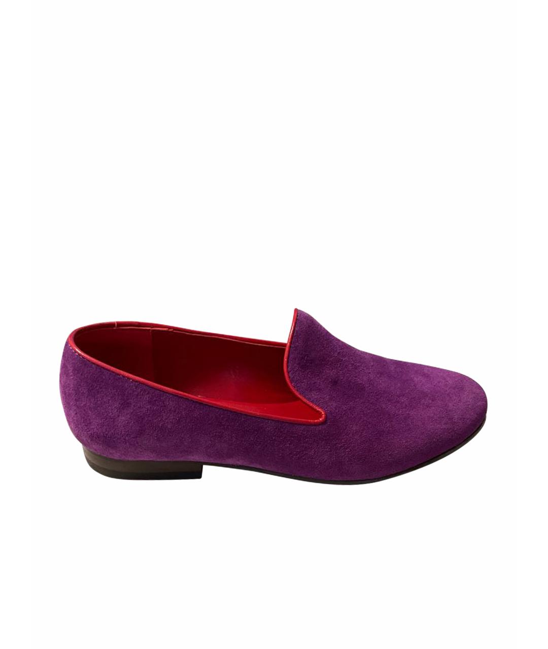 CECILE BOCCARA Фиолетовые замшевые туфли, фото 1