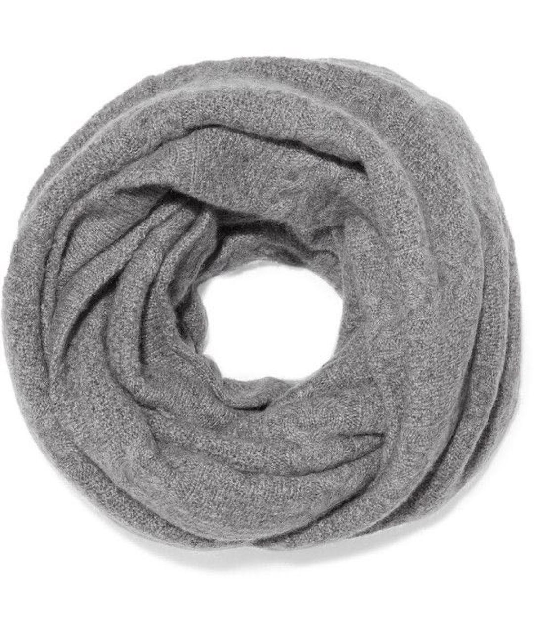 N.PEAL Серый кашемировый шарф, фото 2