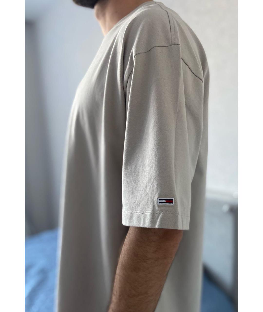 TOMMY HILFIGER Серая хлопковая футболка, фото 4