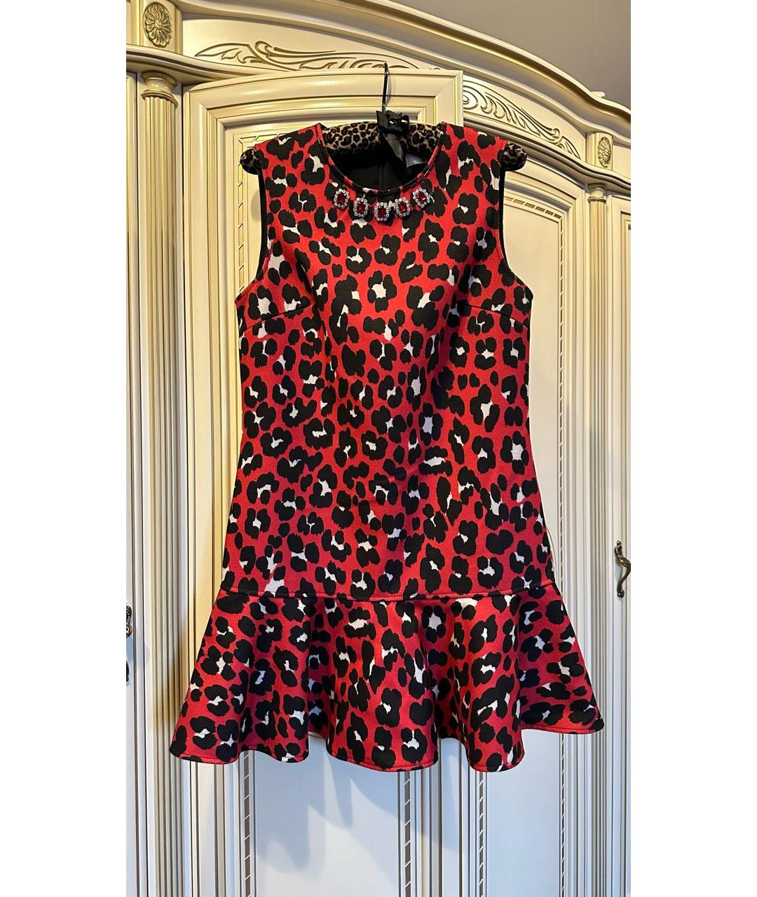 BLUGIRL Красное полиамидовое коктейльное платье, фото 7