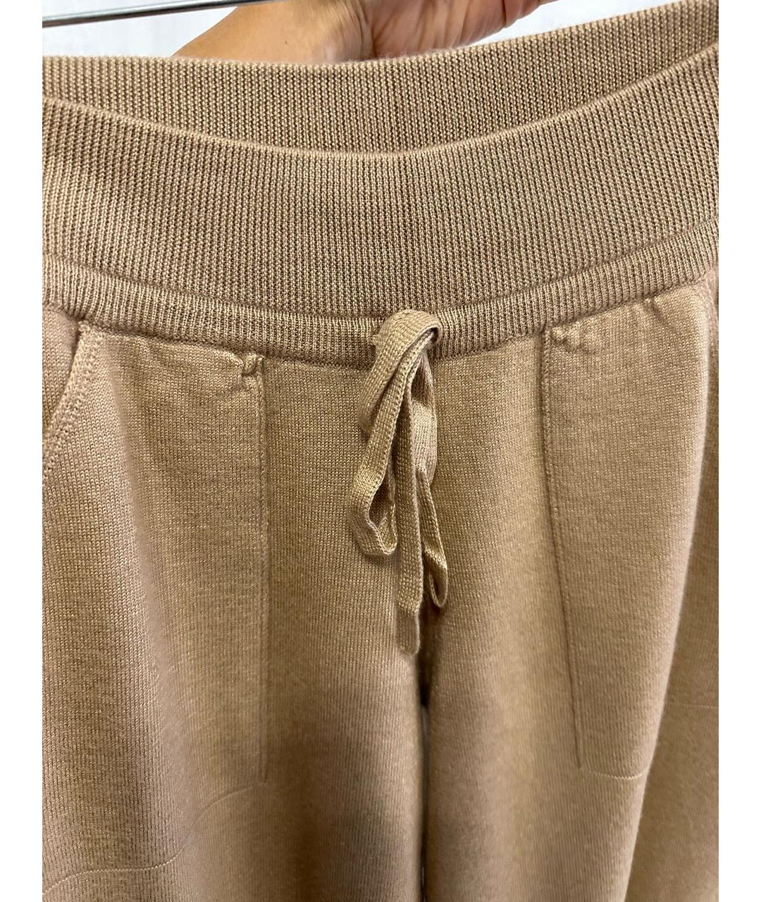 CRUCIANI Бежевые кашемировые брюки узкие, фото 4