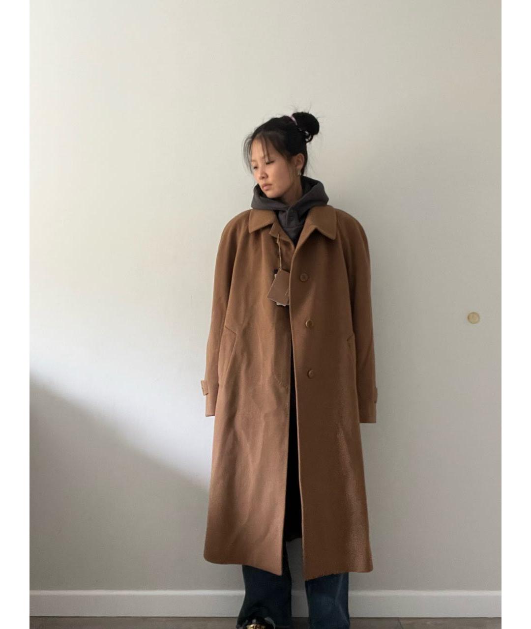 LORO PIANA Бежевое шерстяное пальто, фото 8