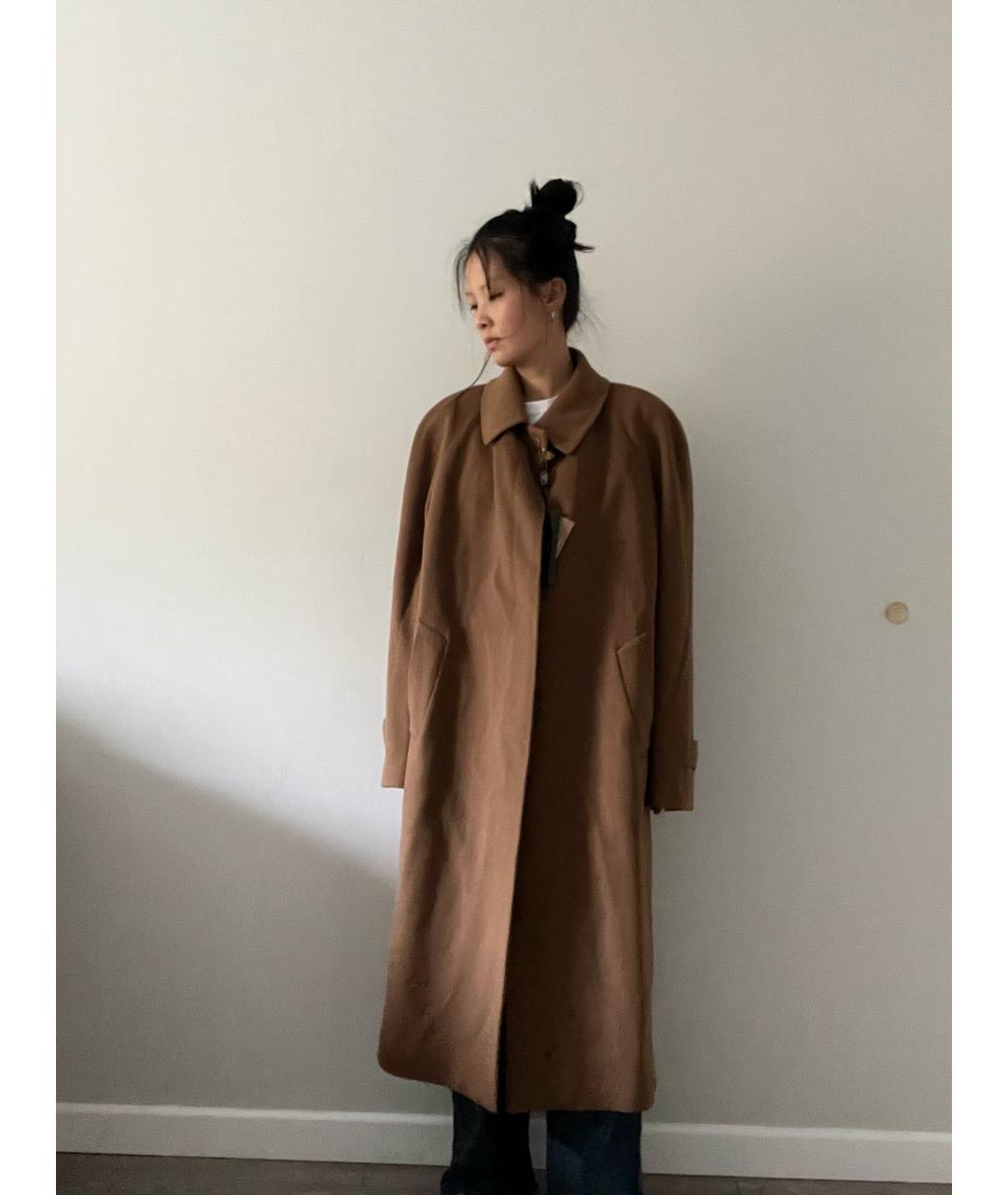 LORO PIANA Бежевое шерстяное пальто, фото 9