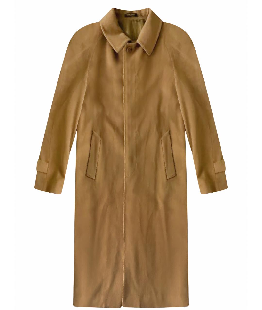 LORO PIANA Бежевое шерстяное пальто, фото 1