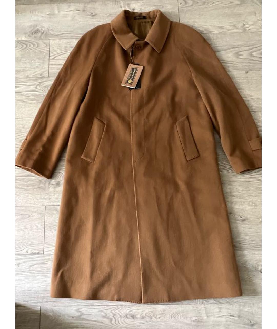 LORO PIANA Бежевое шерстяное пальто, фото 10