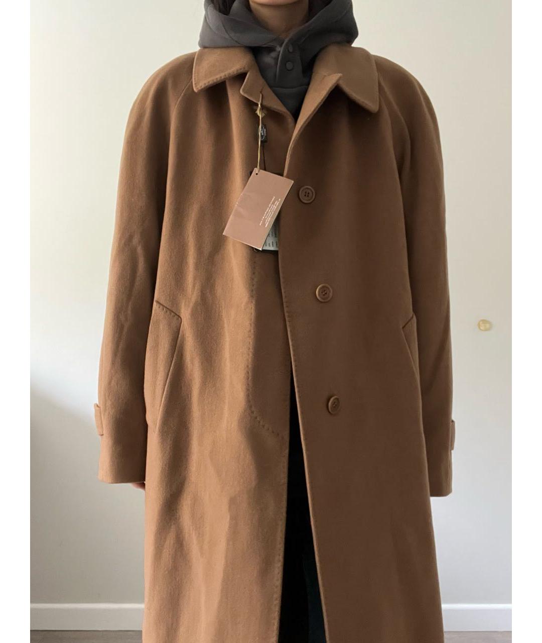 LORO PIANA Бежевое шерстяное пальто, фото 5
