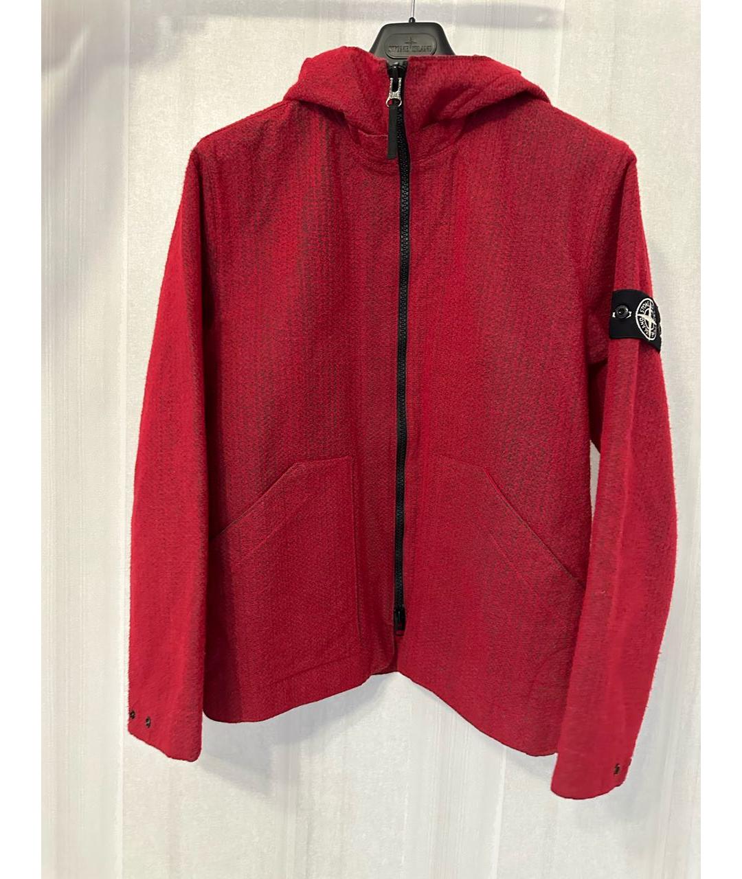 STONE ISLAND Красная вискозная куртка, фото 9