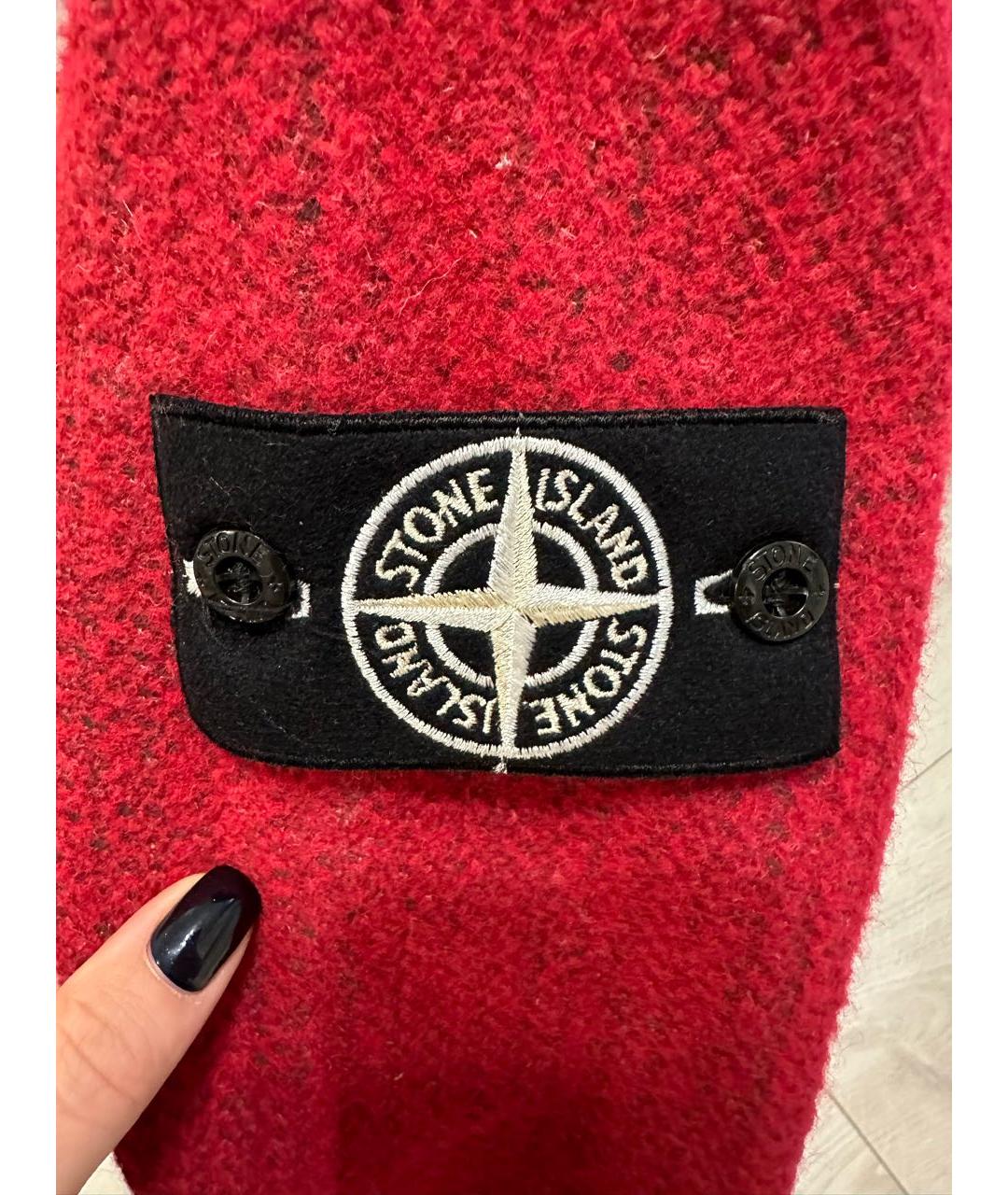 STONE ISLAND Красная вискозная куртка, фото 4