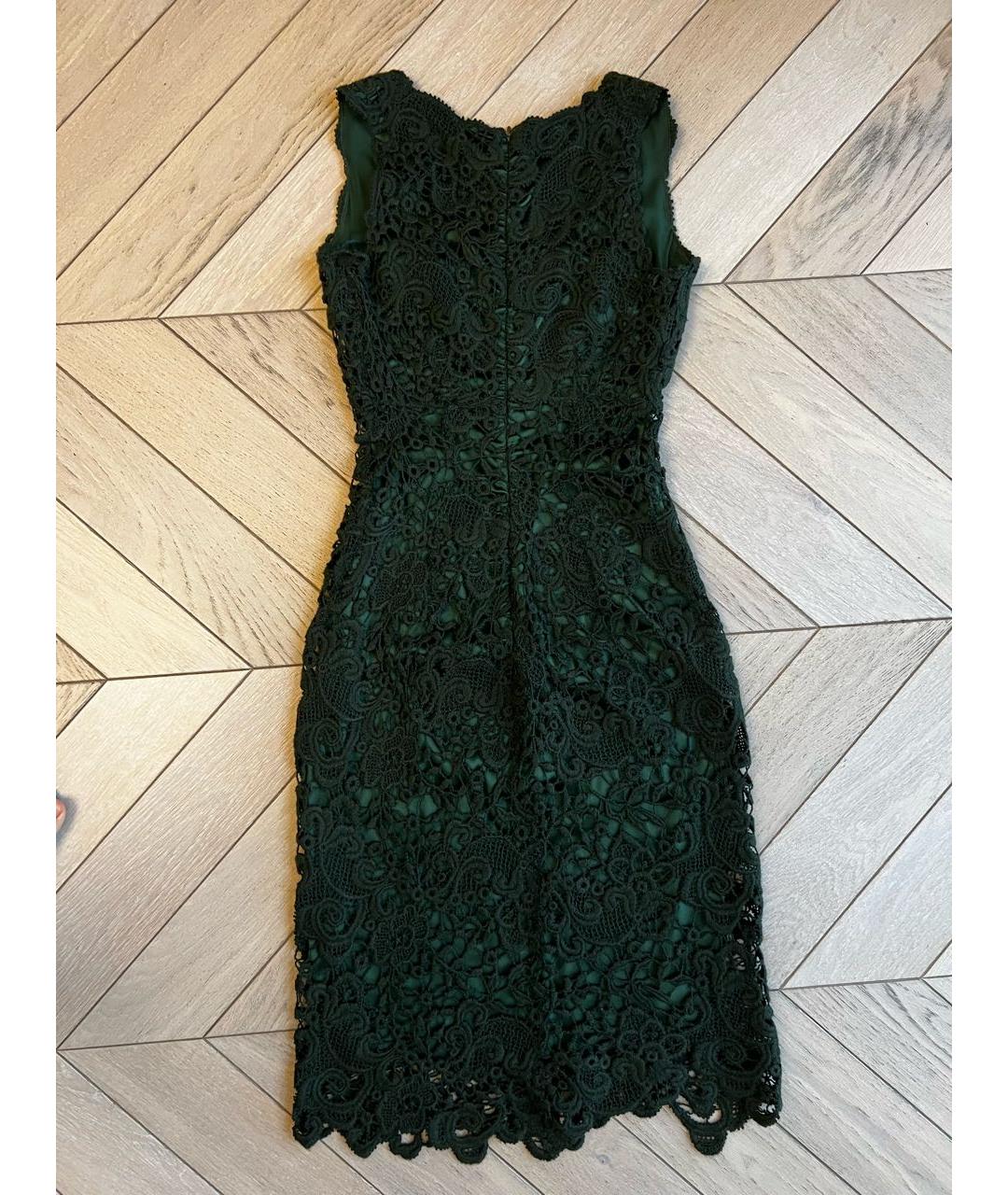 ERMANNO SCERVINO Зеленые шерстяное коктейльное платье, фото 2