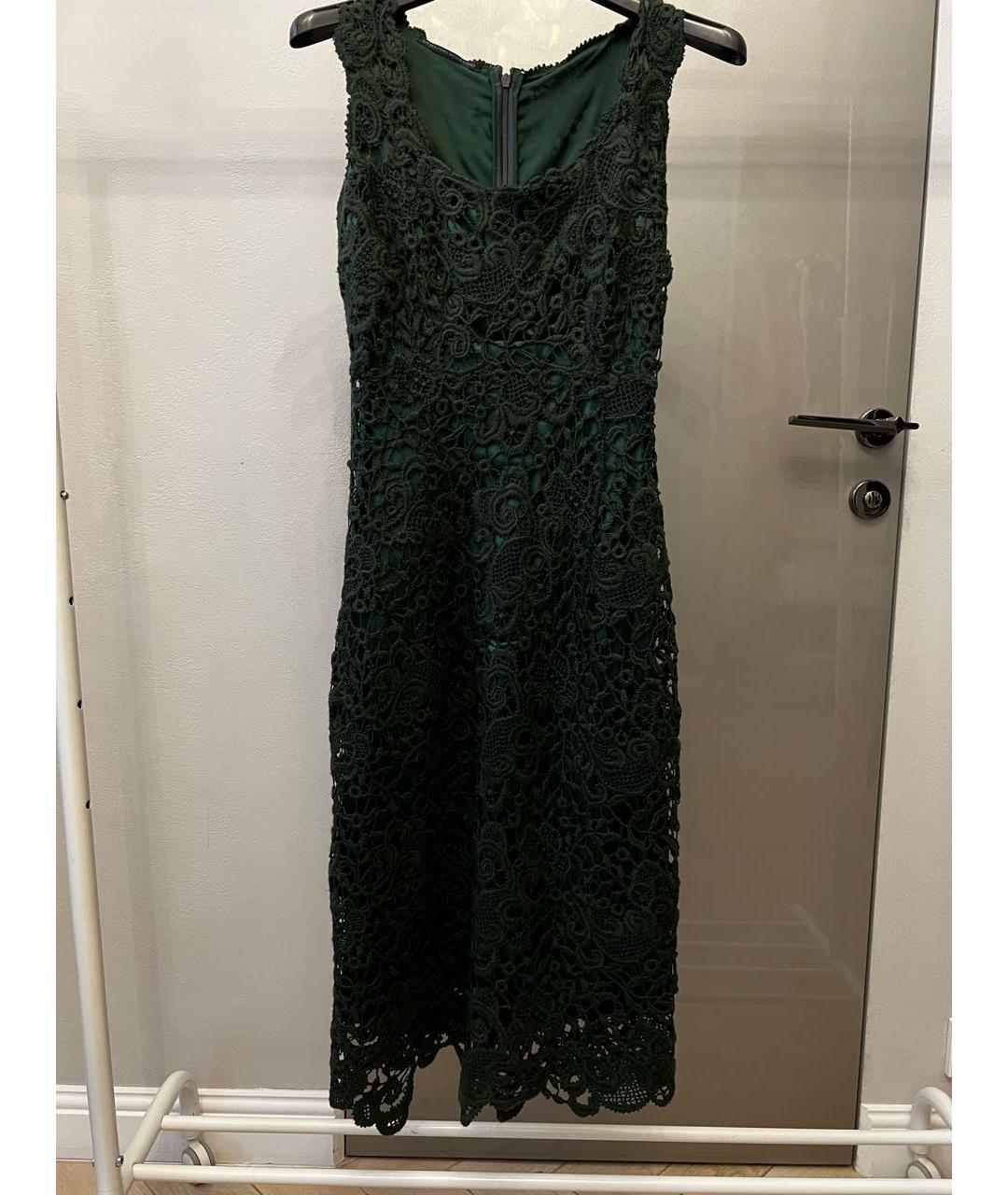 ERMANNO SCERVINO Зеленые шерстяное коктейльное платье, фото 6