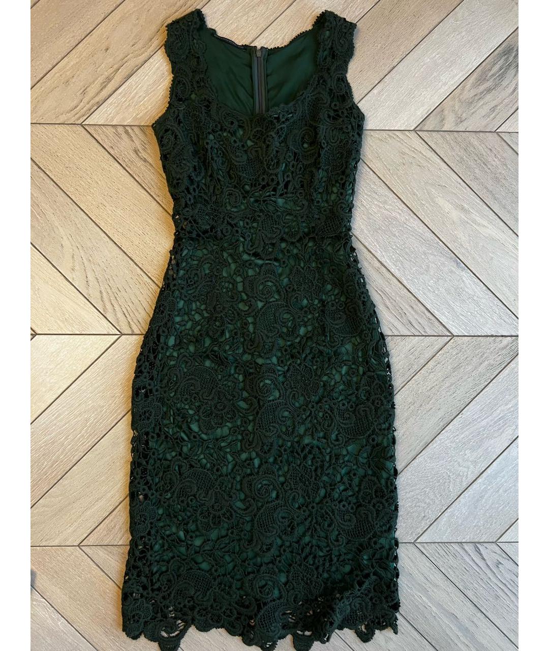 ERMANNO SCERVINO Зеленые шерстяное коктейльное платье, фото 7