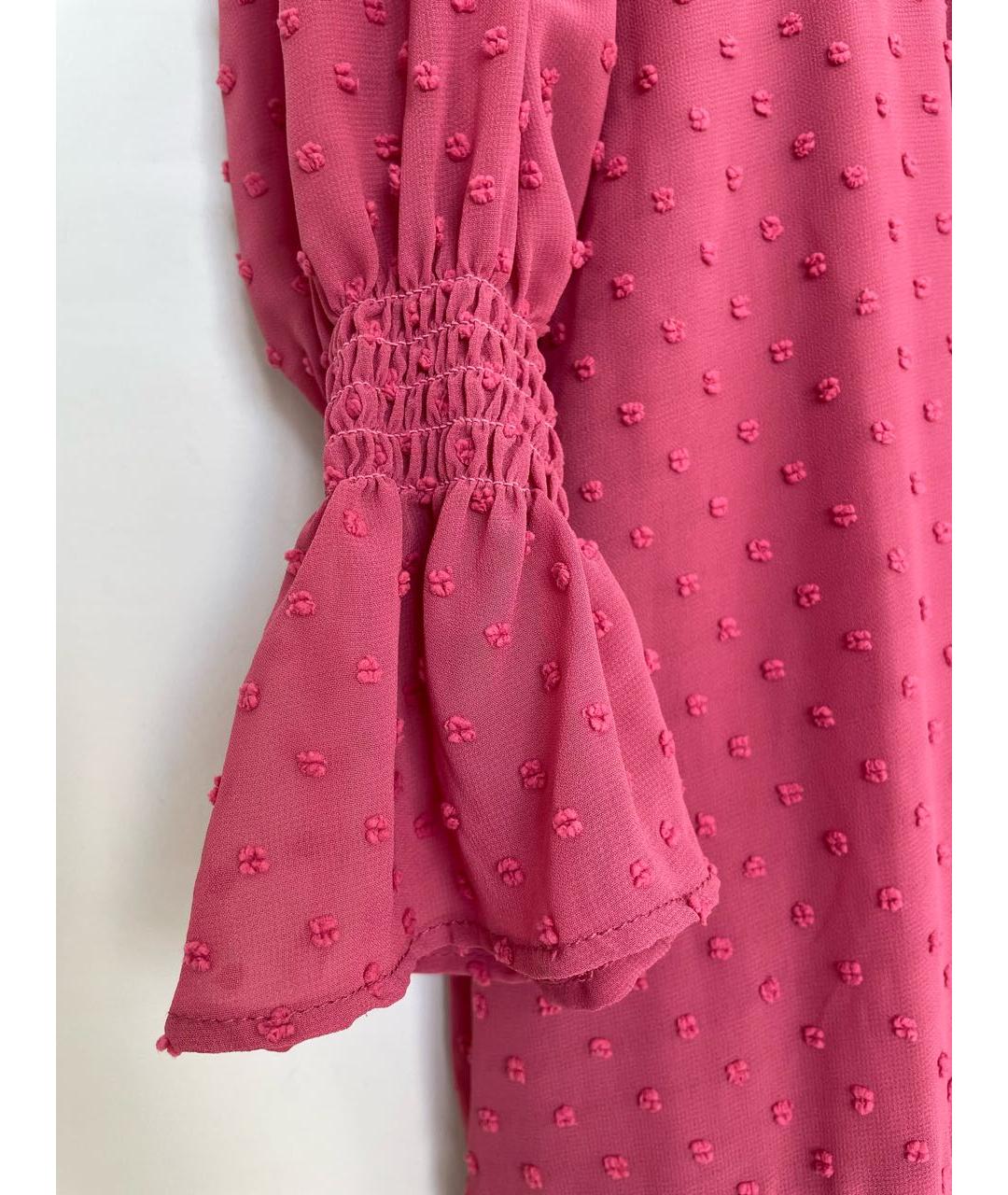 BADGLEY MISCHKA Розовое полиэстеровое коктейльное платье, фото 4