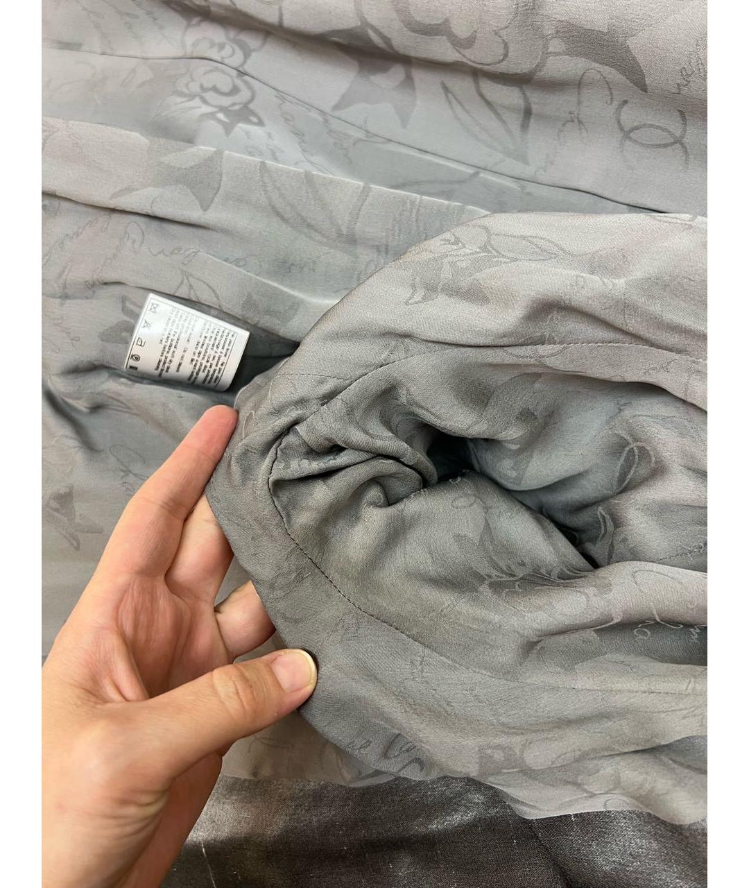 CHANEL Серебрянный тренч/плащ, фото 6