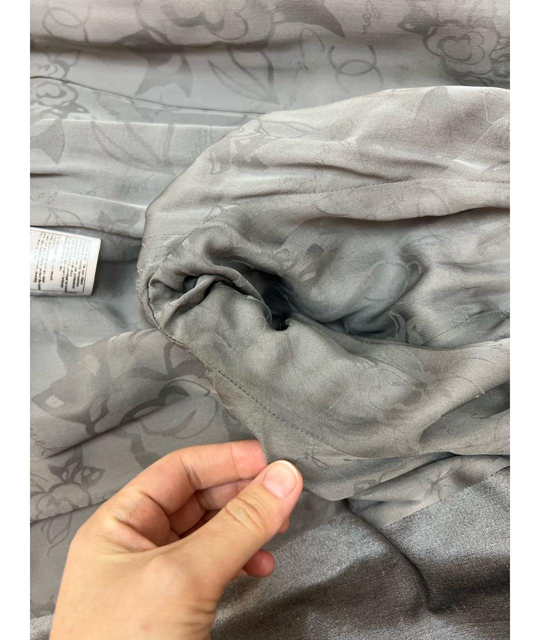 CHANEL Серебрянный тренч/плащ, фото 7