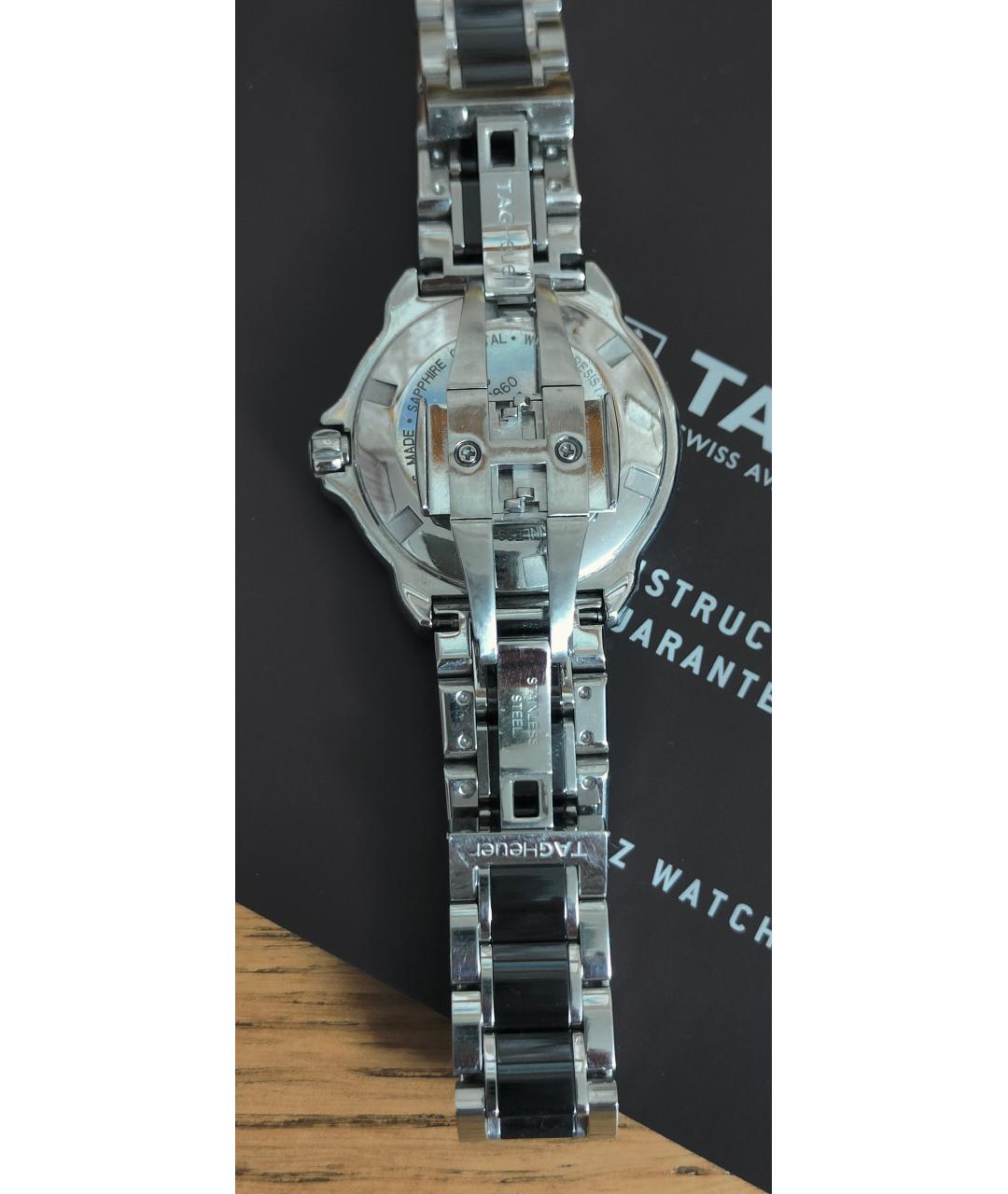 TAG HEUER Черные металлические часы, фото 3