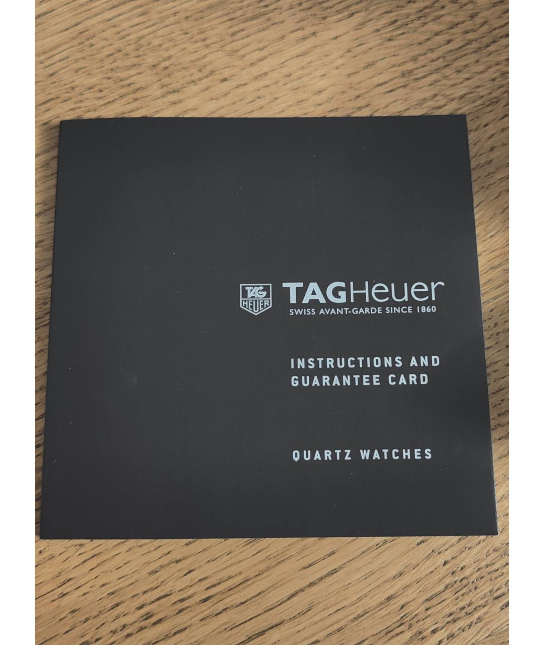 TAG HEUER Черные металлические часы, фото 6