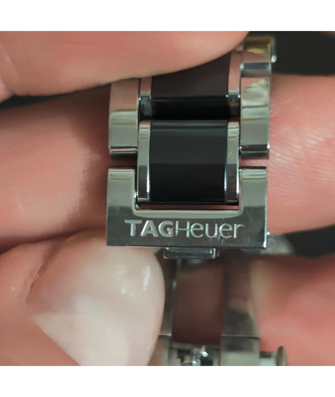 TAG HEUER Черные металлические часы, фото 7