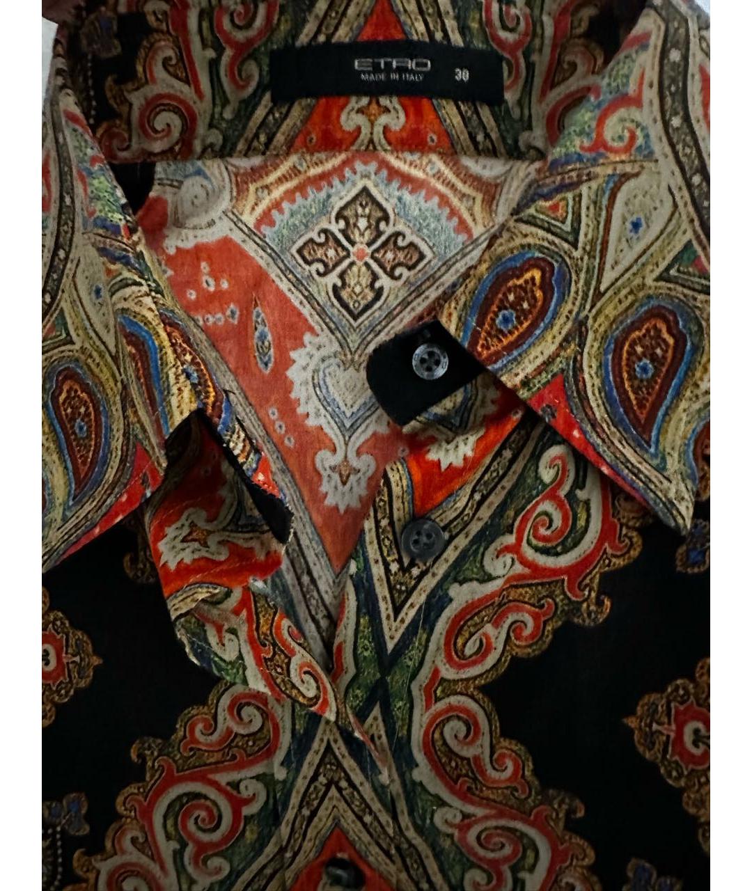 ETRO Коричневая хлопковая рубашка, фото 4