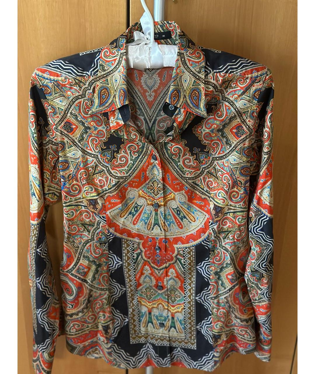 ETRO Коричневая хлопковая рубашка, фото 5