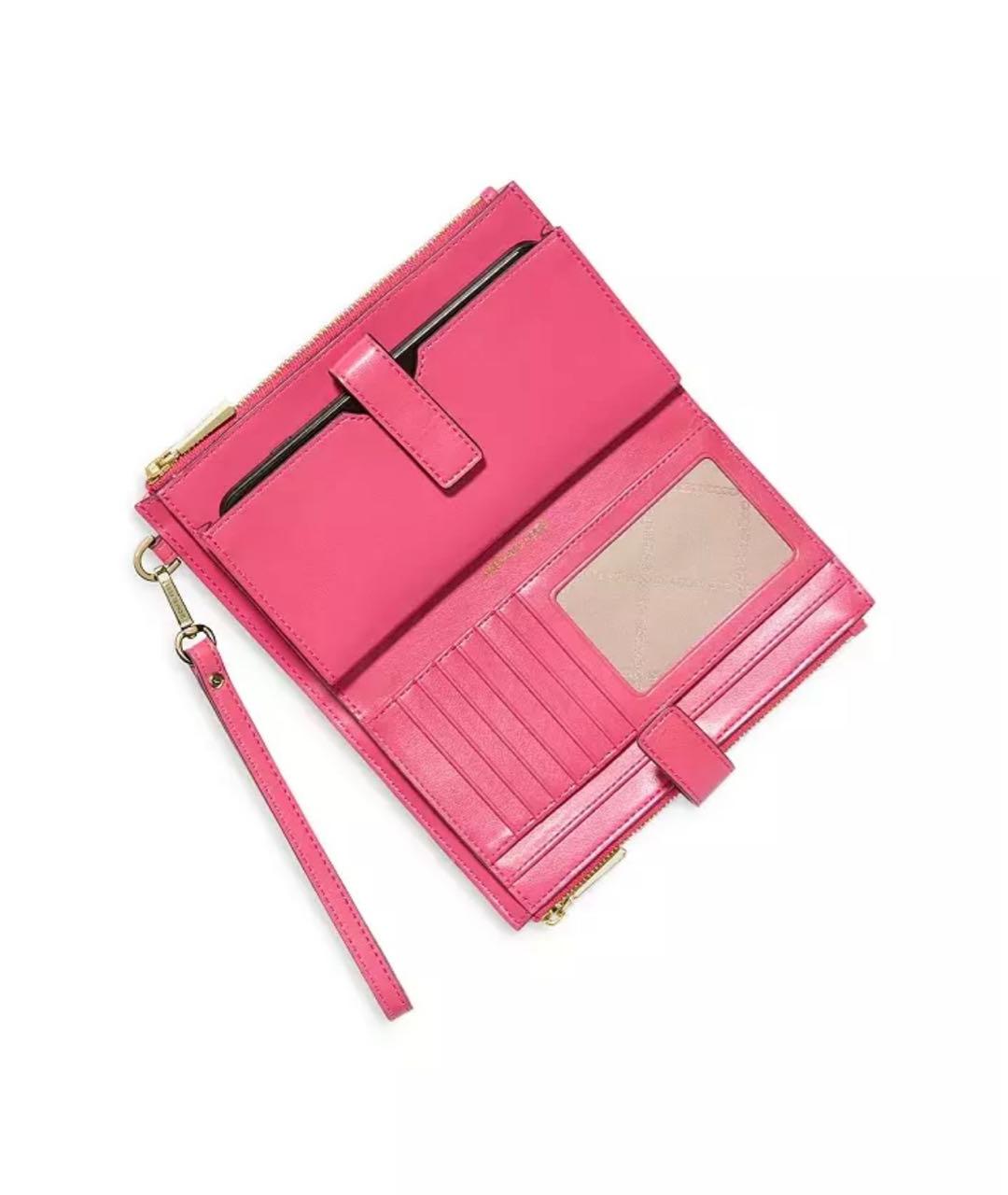 MICHAEL KORS Розовый кошелек из искусственной кожи, фото 3