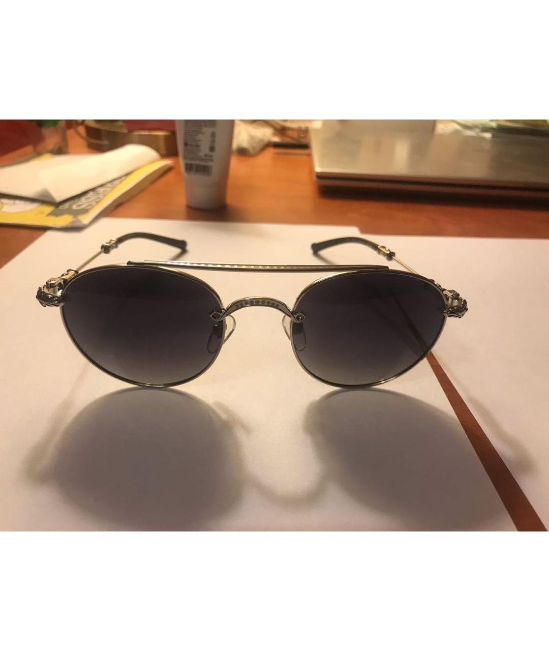 CHROME HEARTS Серебряные металлические солнцезащитные очки, фото 5