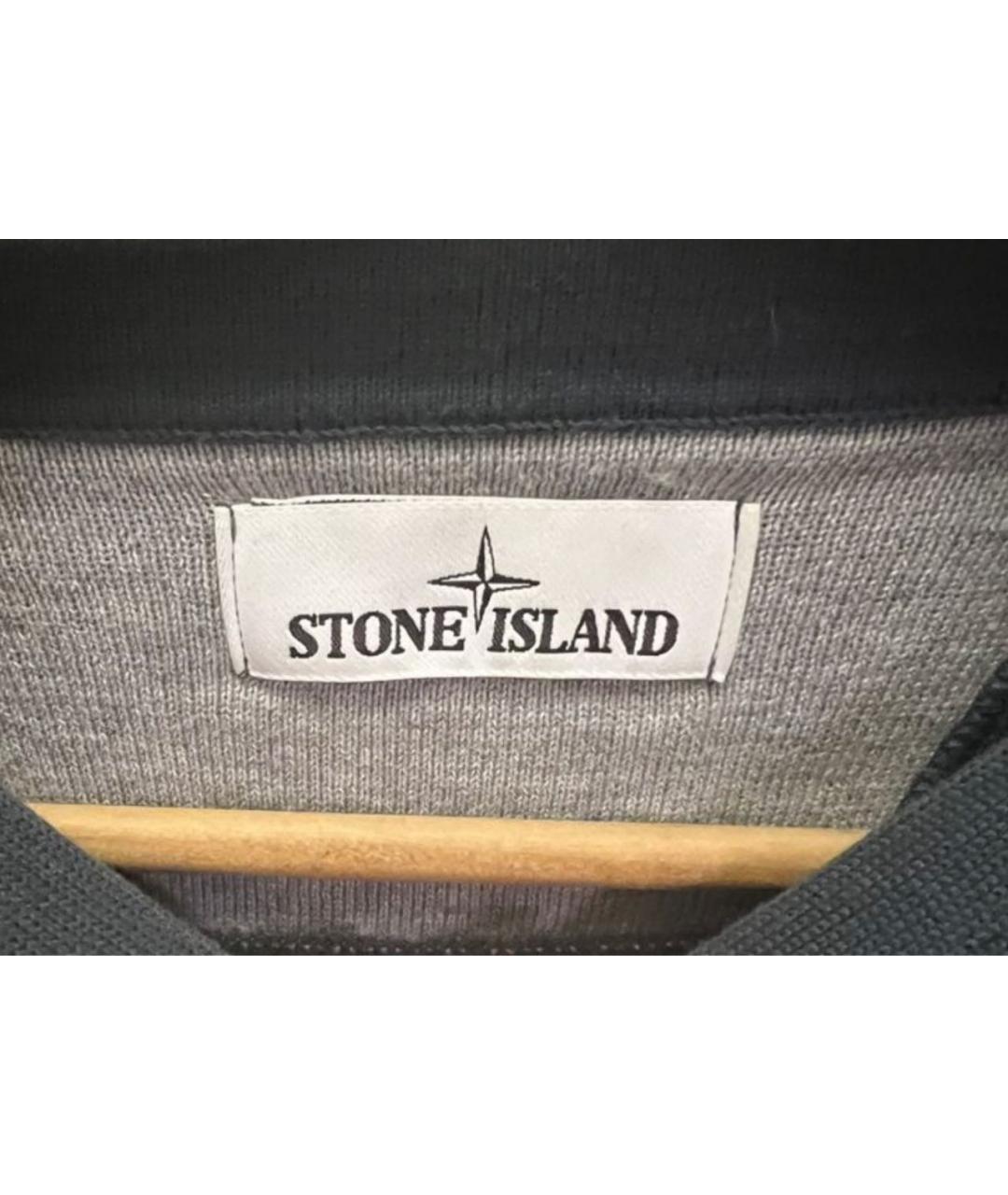 STONE ISLAND Антрацитовый хлопковый джемпер / свитер, фото 4