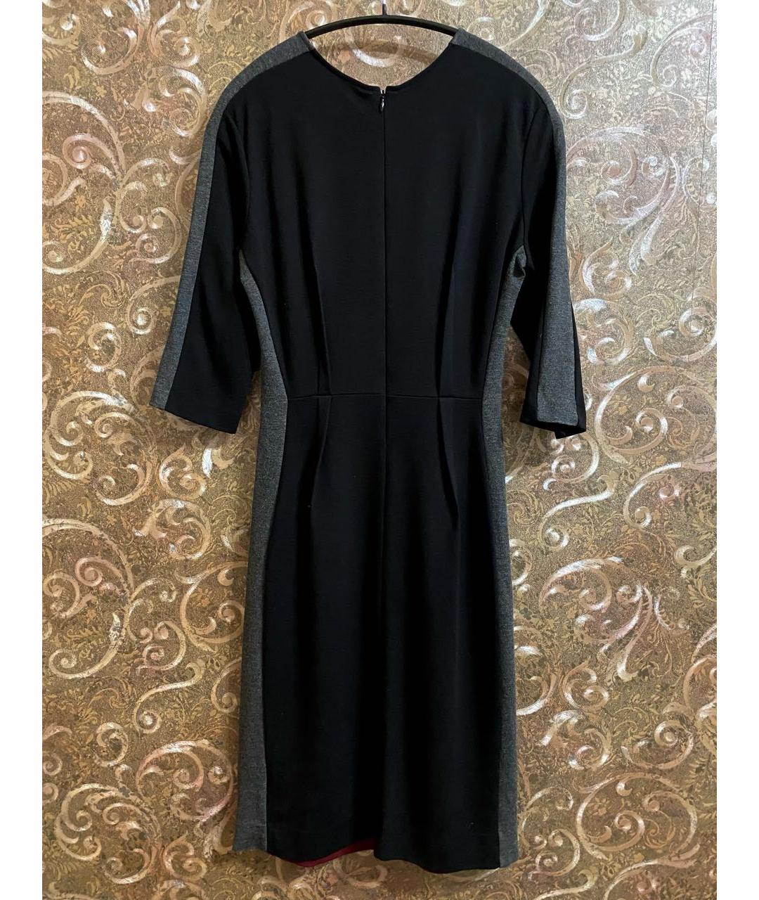 PAUL SMITH BLACK LABEL Бордовое вискозное повседневное платье, фото 2