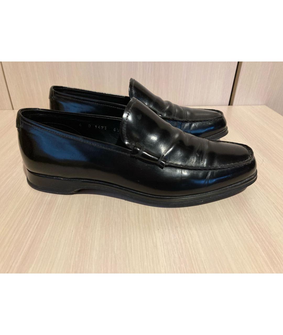 PRADA Черные кожаные лоферы, фото 9