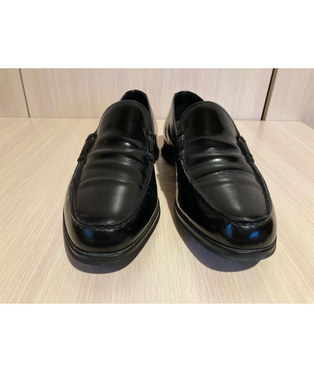 PRADA Черные кожаные лоферы, фото 2