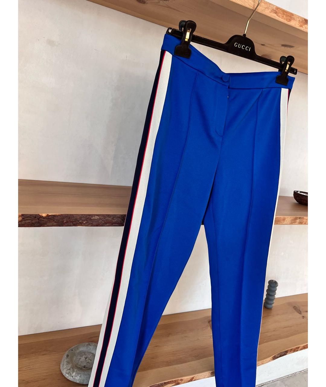 GUCCI Синие брюки узкие, фото 3