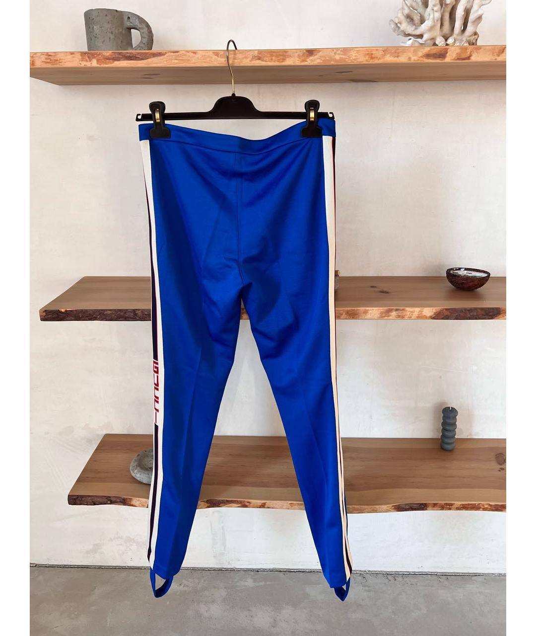 GUCCI Синие брюки узкие, фото 6