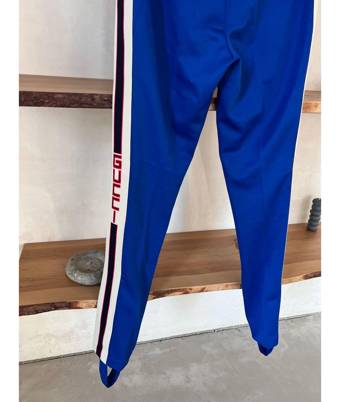 GUCCI Синие брюки узкие, фото 7