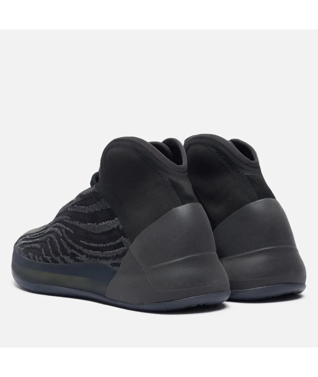 ADIDAS YEEZY Черные текстильные высокие кроссовки / кеды, фото 4