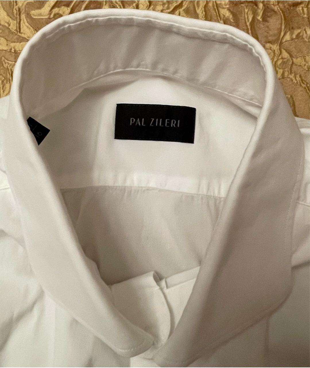 PAL ZILERI Белая хлопковая классическая рубашка, фото 3
