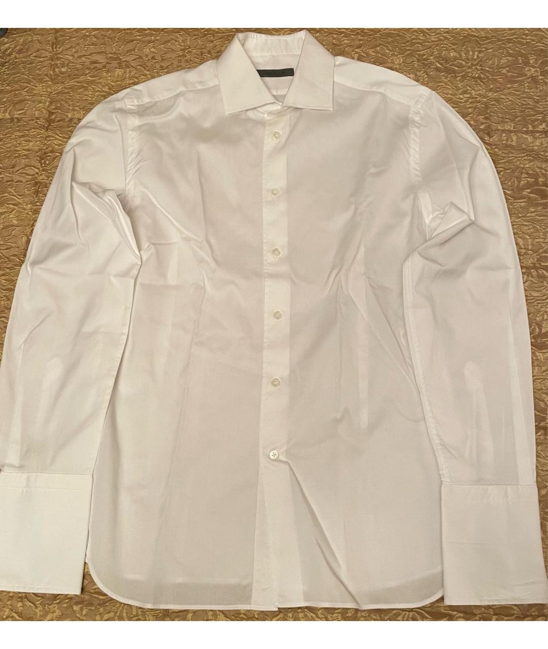 CORNELIANI Белая хлопковая классическая рубашка, фото 4