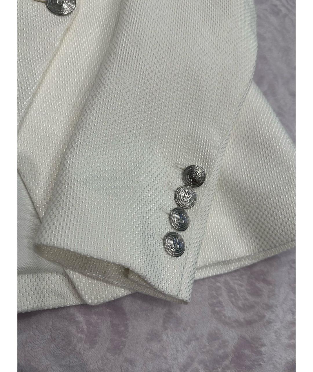 PIERRE BALMAIN Белый вискозный жакет/пиджак, фото 4