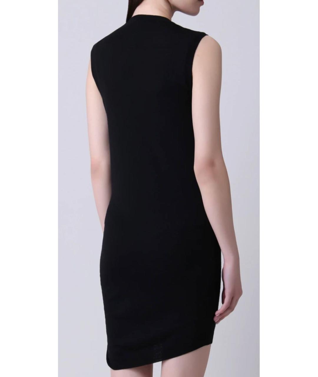 VIONNET Черное шерстяное повседневное платье, фото 2