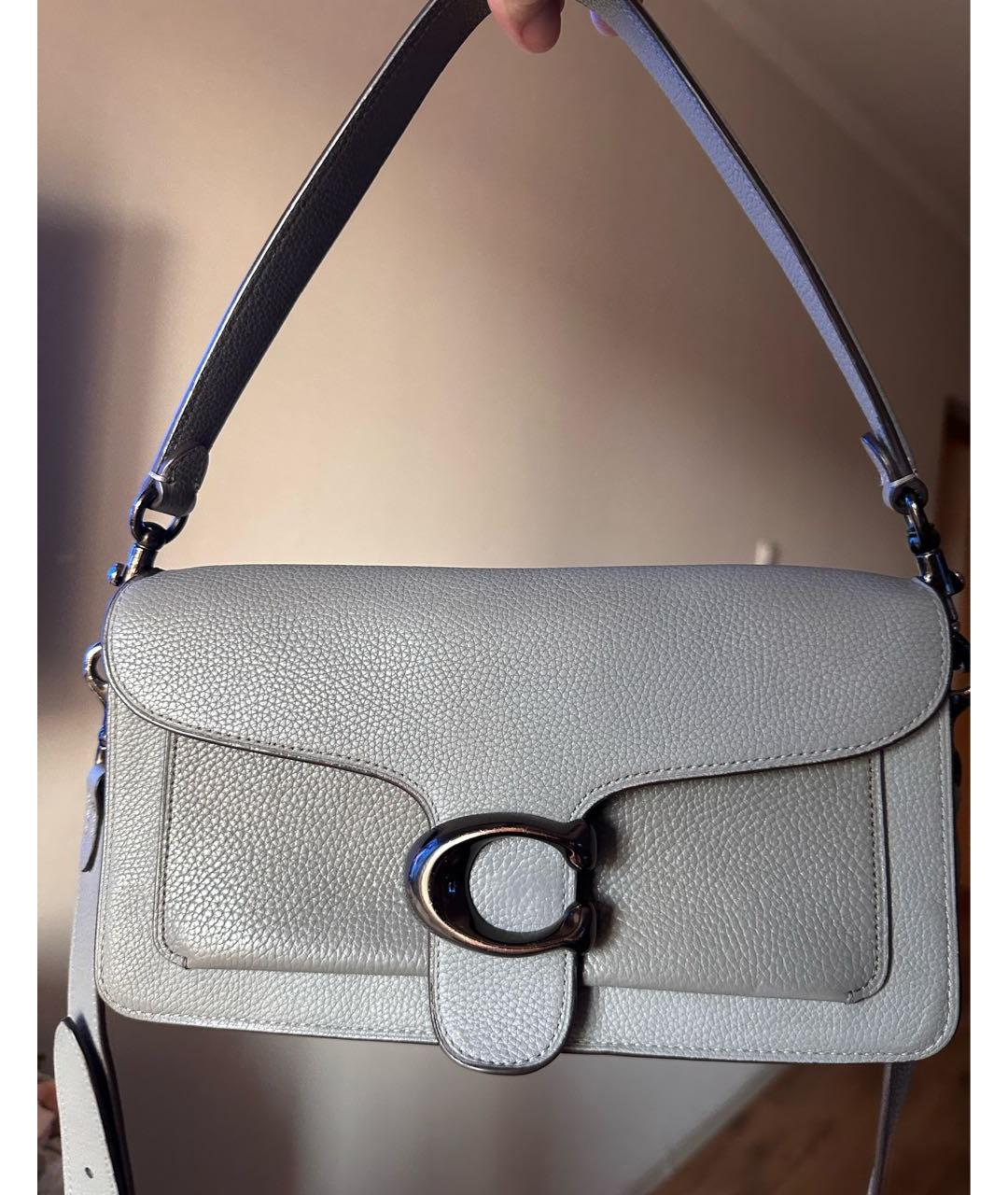 COACH Серая кожаная сумка через плечо, фото 3