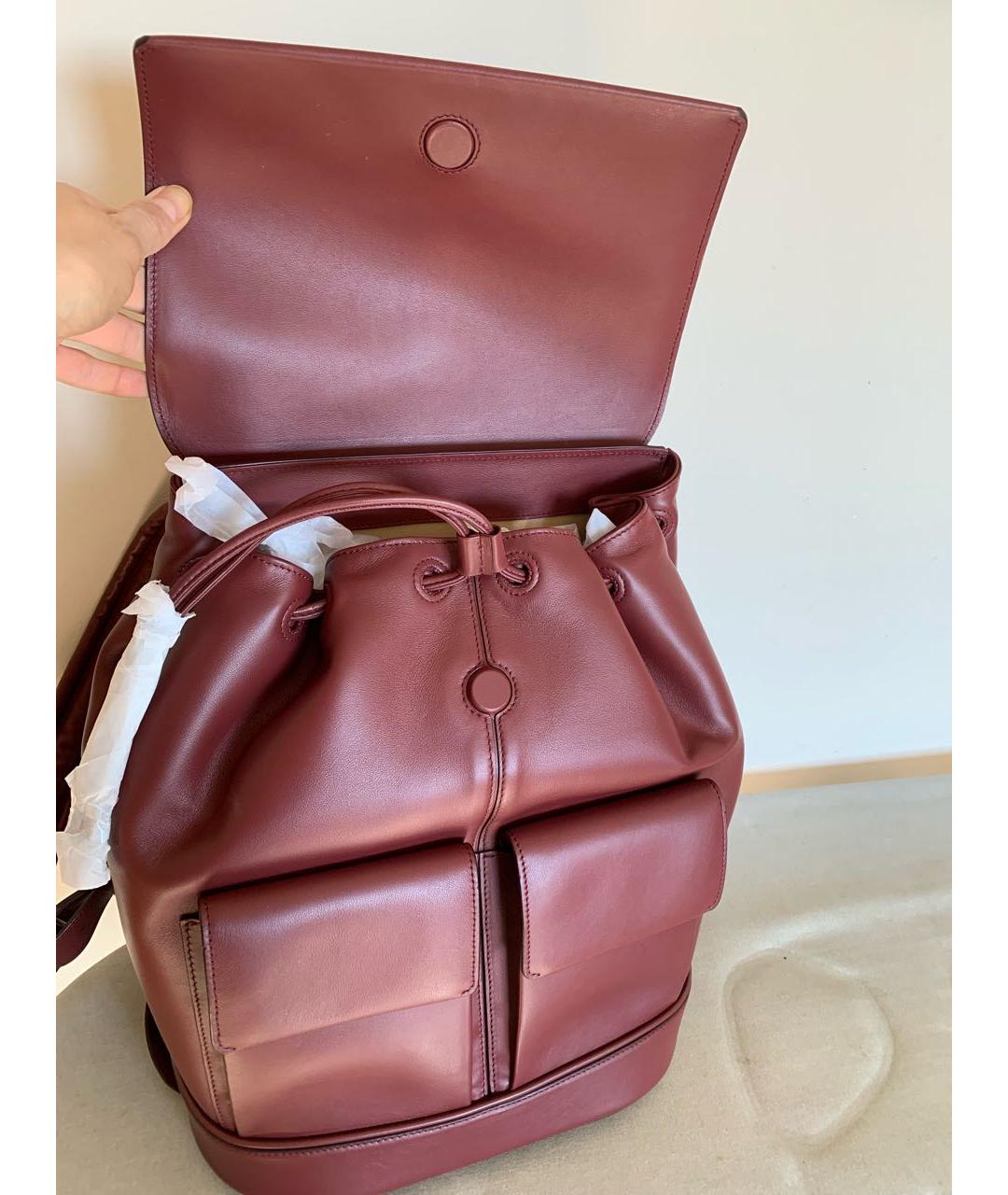 FETICHE Бордовый кожаный рюкзак, фото 4