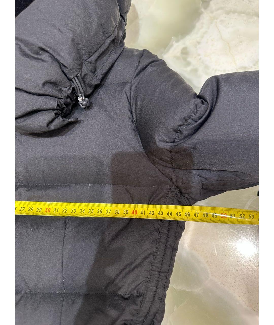 ADD Черный синтетический пуховик, фото 3