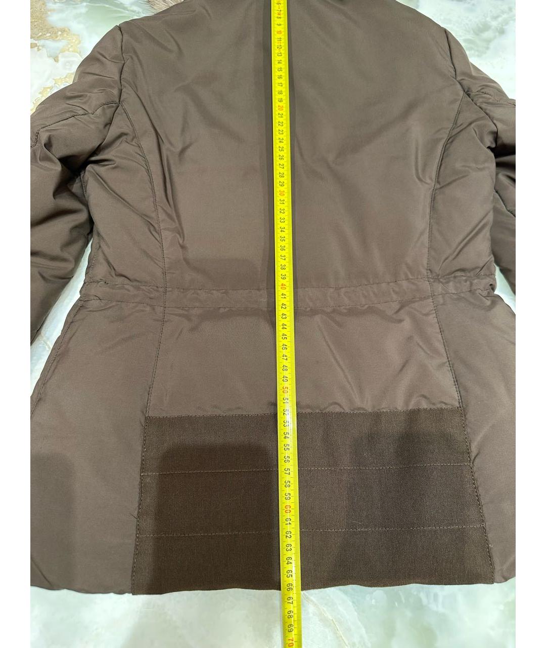 LORO PIANA Коричневая синтетическая куртка, фото 4