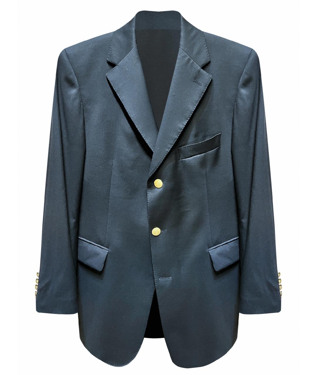 BURBERRY Темно-синий шерстяной пиджак, фото 1