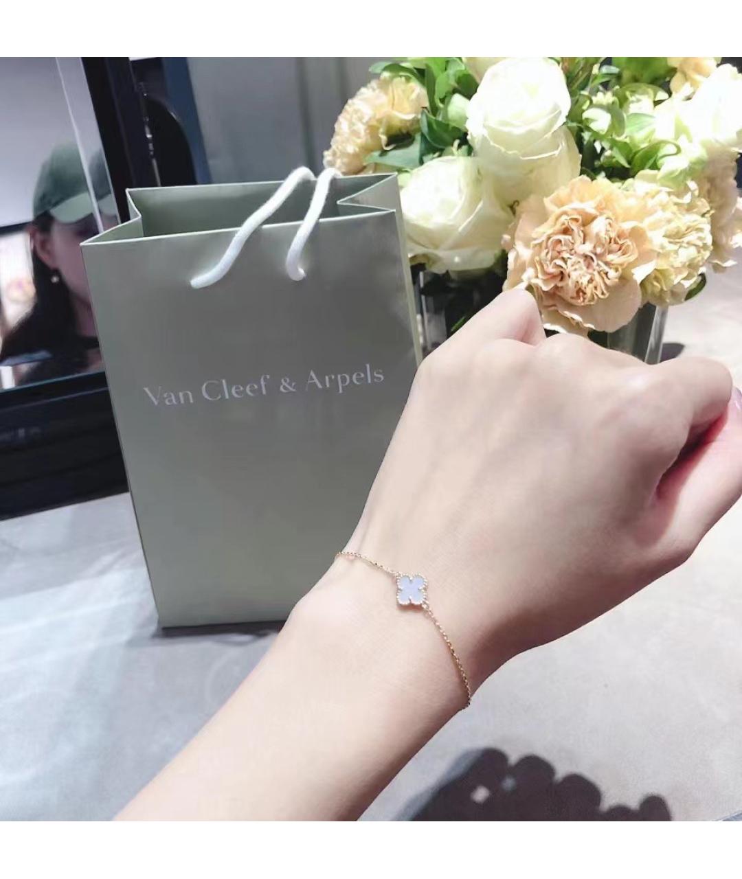 VAN CLEEF & ARPELS Белый браслет из розового золота, фото 5