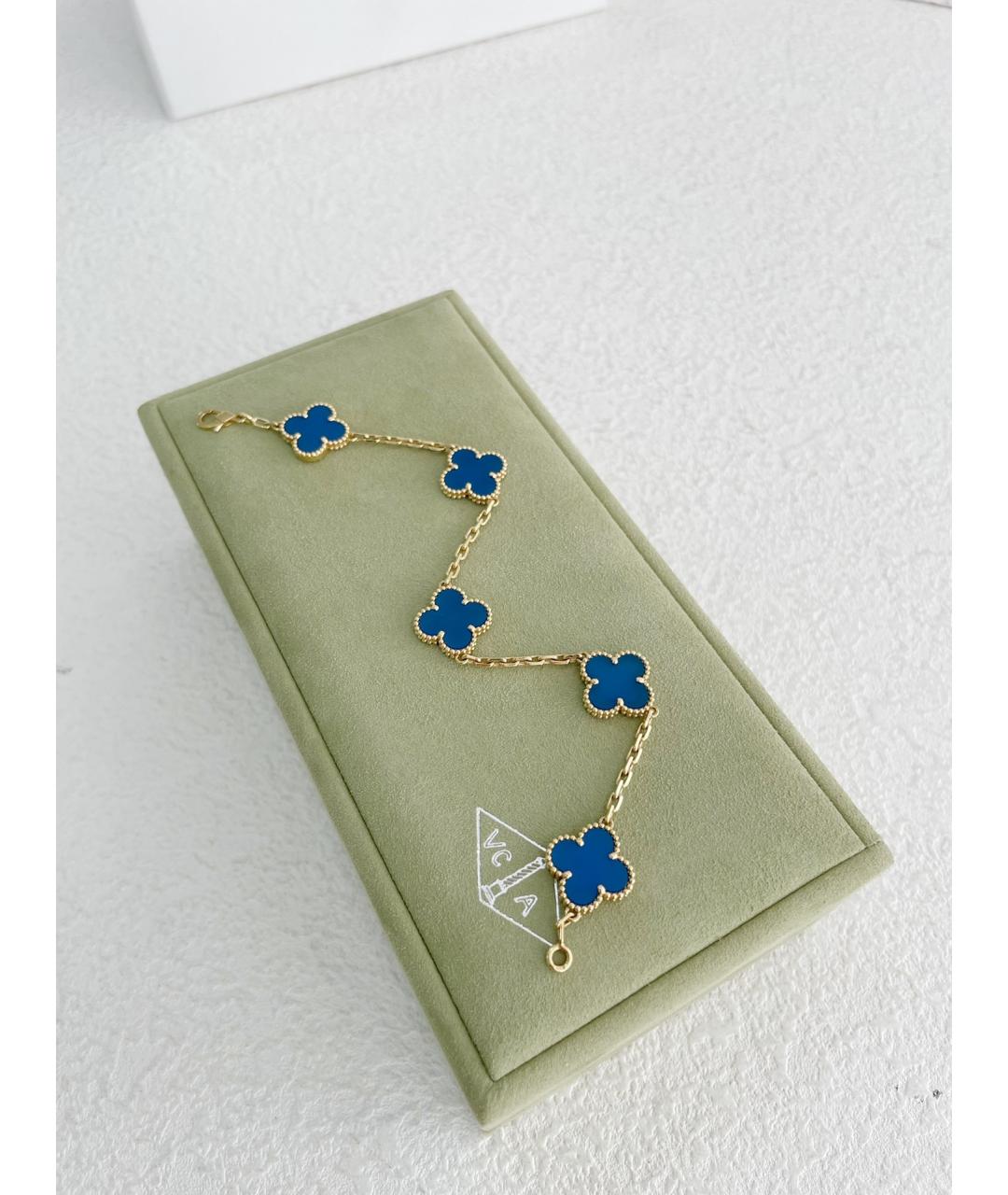 VAN CLEEF & ARPELS Синий браслет из розового золота, фото 2