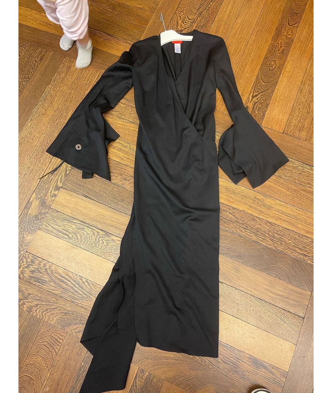 KENZO Черное шерстяное платье, фото 4